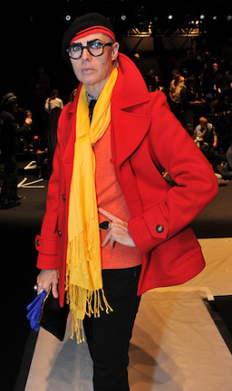 Patrick McDonald at the Academy of Art University Mercedes-Benz Fashion Week show. Photo by Getty Images.