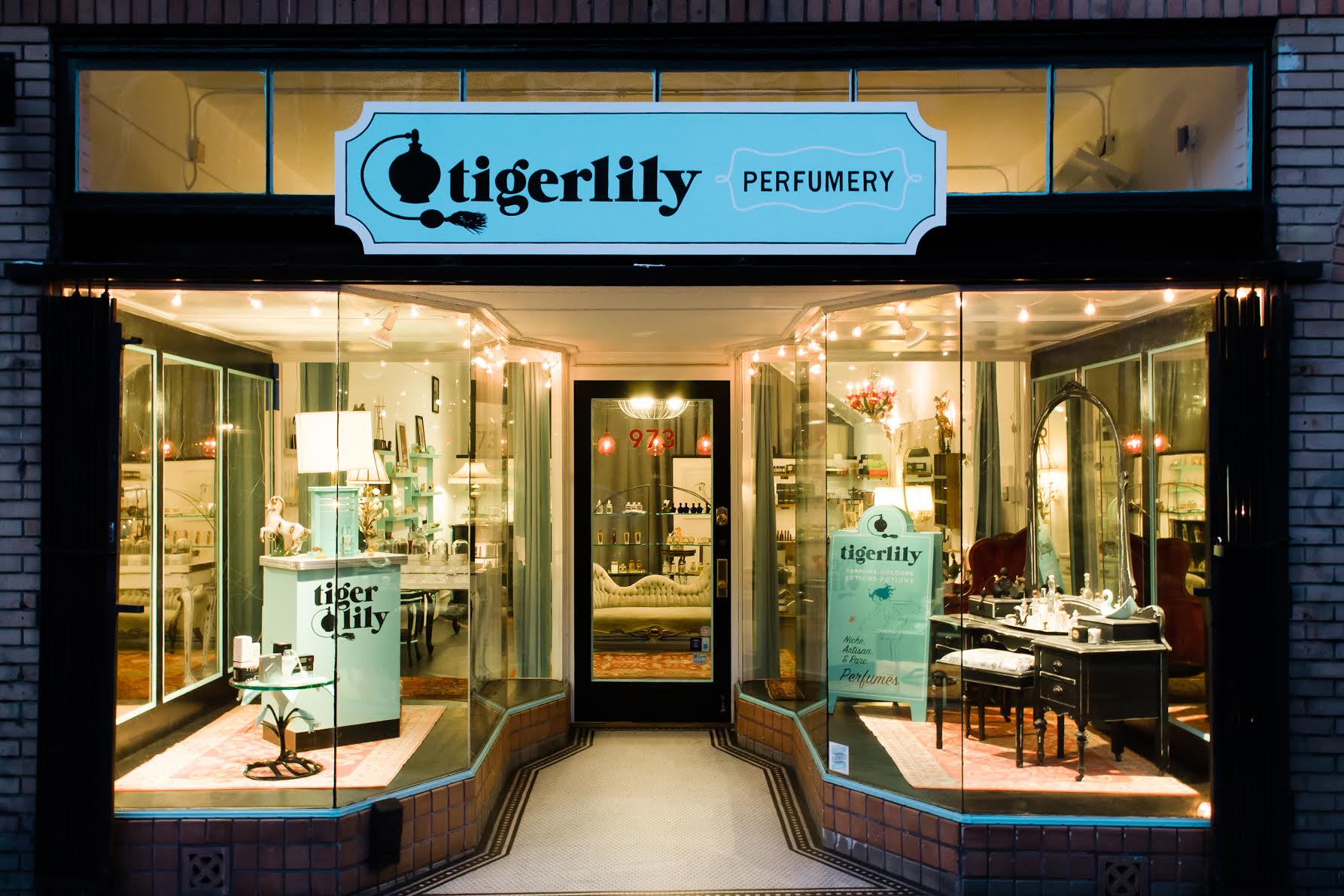 Exterior Store of Tigerlily; Image Courtesy of Tigerilly Perfumery 