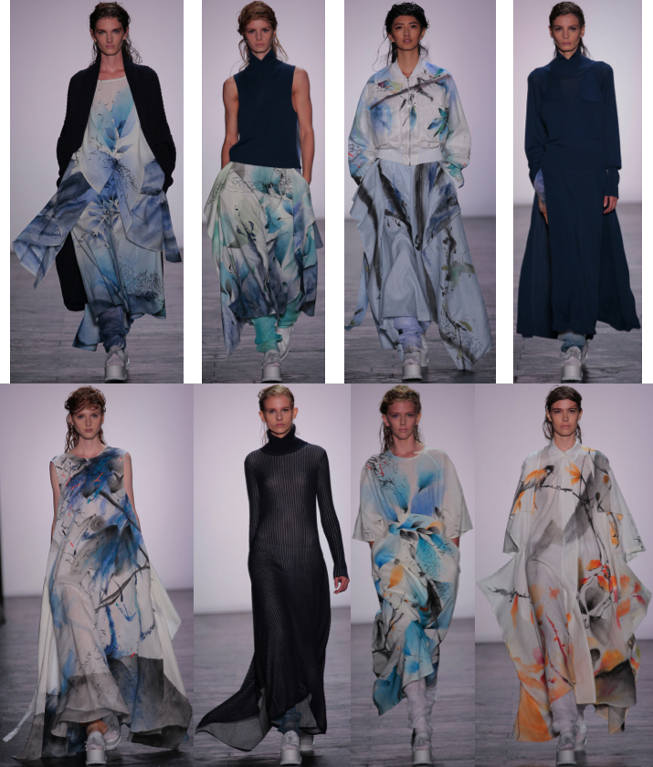 Spring 2016 collection by Liz Li, M.F.A. Fashion Design, and Bom Kim, M.F.A. Knitwear Design