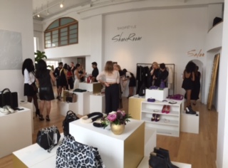 In her editorial duties Suarez gets to attend and cover events like the Show Room preview for Shopstyle, pictured above.
