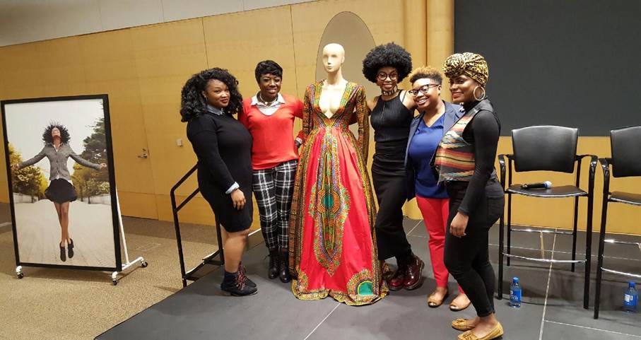 Academy of Art University students pose with Kyemah McEntyre after the event.
