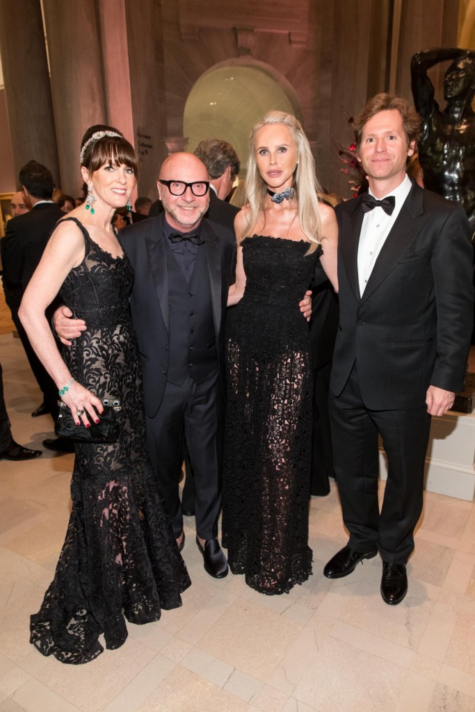 Allison Speer, Domenico Dolce, Vanessa Getty, Trevor Traina at the The Mid-Winter Gala 2016 presented by Dolce & Gabbana.