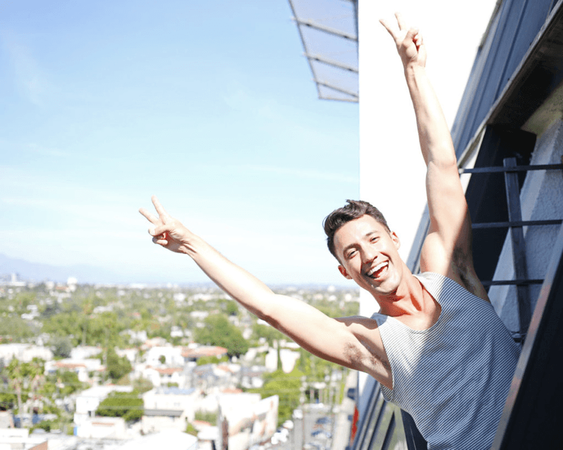A sneak peak into the boys' vacation to Beverly Hills. Image from Yummertime
