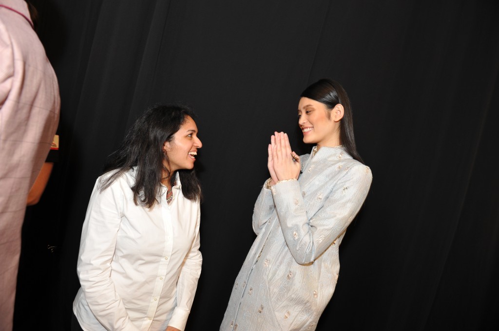 dipti-ming_02 Dipti with one of her models, Ming