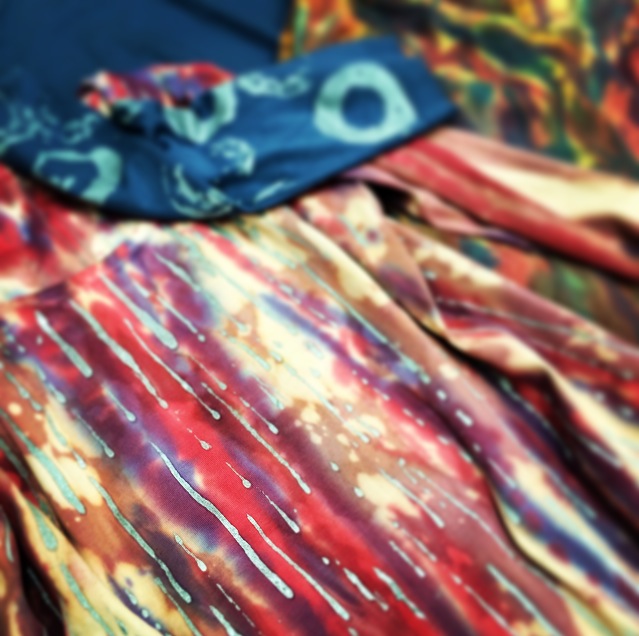 Custom textiles created on UNIQLO garments by Daniel Leidheiser