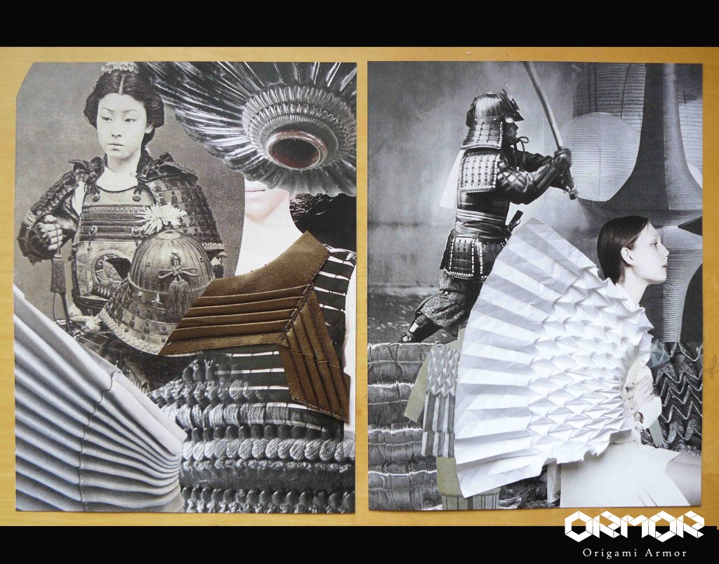 Szu Chi Huang was inspired by the Japanese samurai armor.