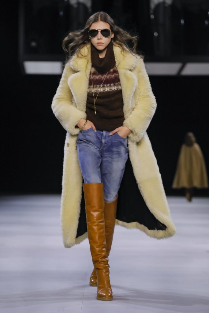 celine fur coat