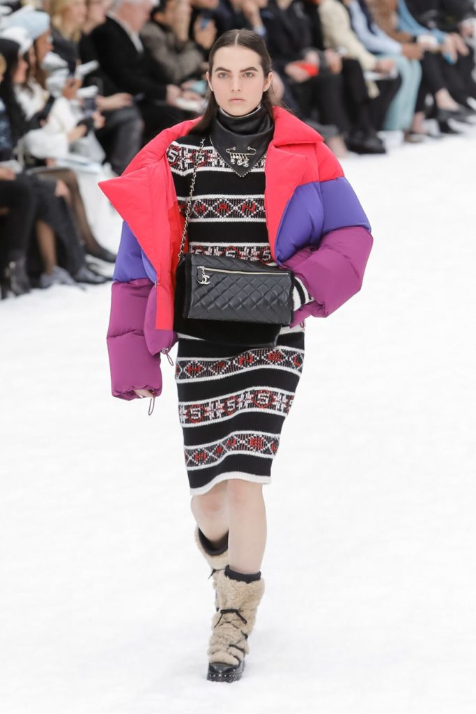 chanel multicolored snow jacket
