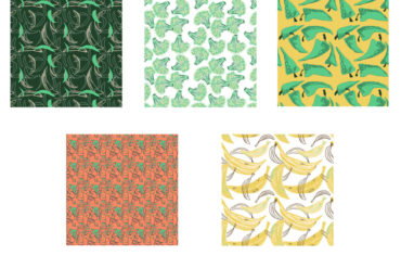 Textile Design sketches by Ashley LeMay