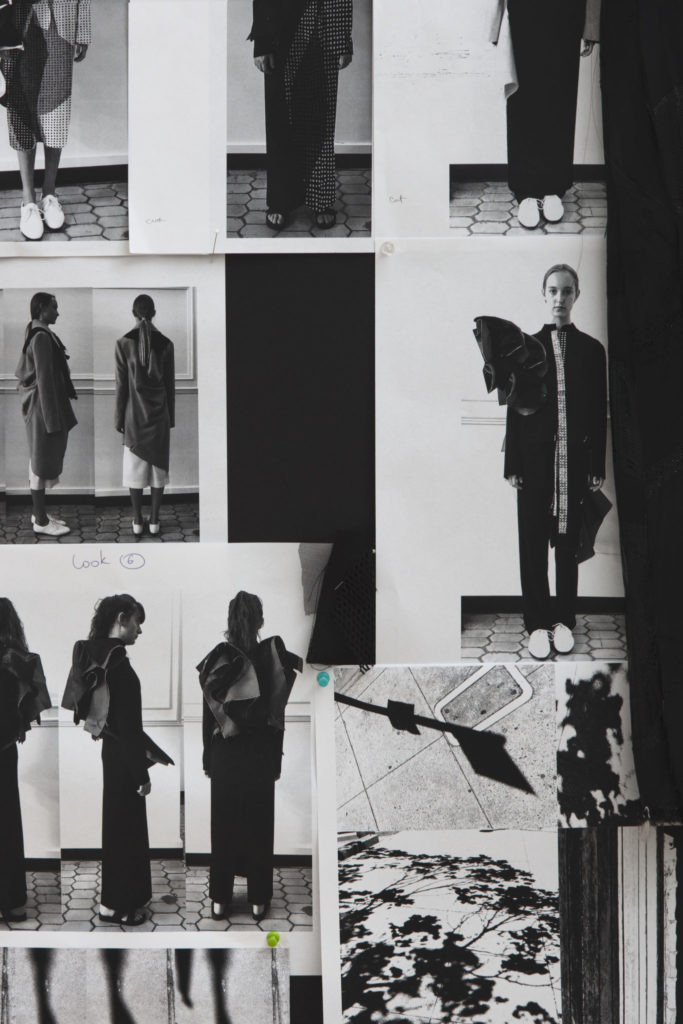 Moodboard for the collection by Yaryna Zhuk, MFA Fashion Design. Phography by Danielle Rueda
