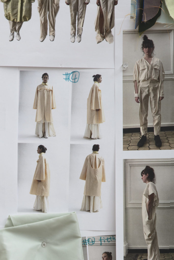 Mood board for Yi Pan' graduate collection. Photography by Danielle Rueda