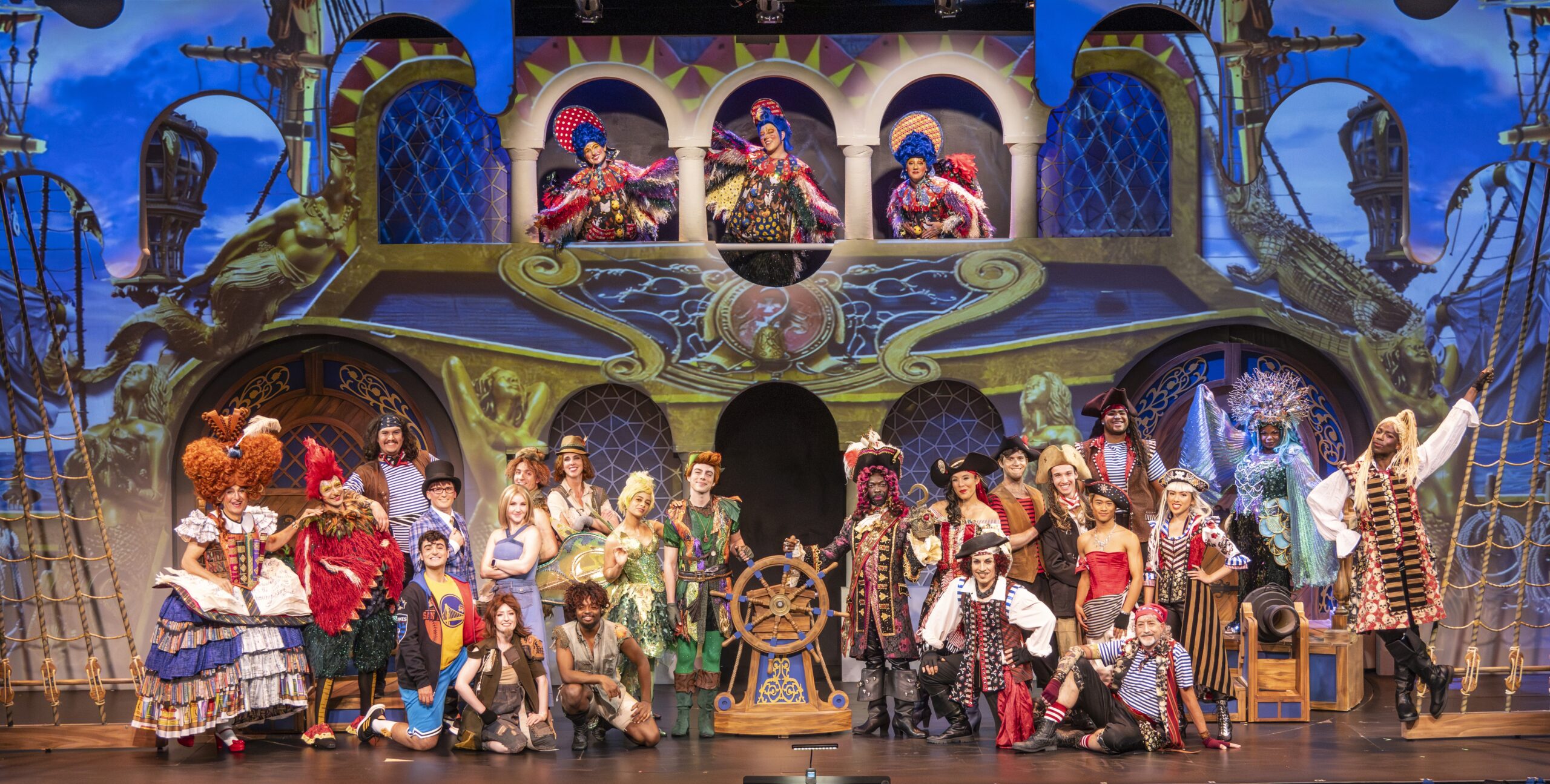 Disney Peter Pan Lanyard - 1 Inch Wide Nylon Keychain With Stainless Steel Clip